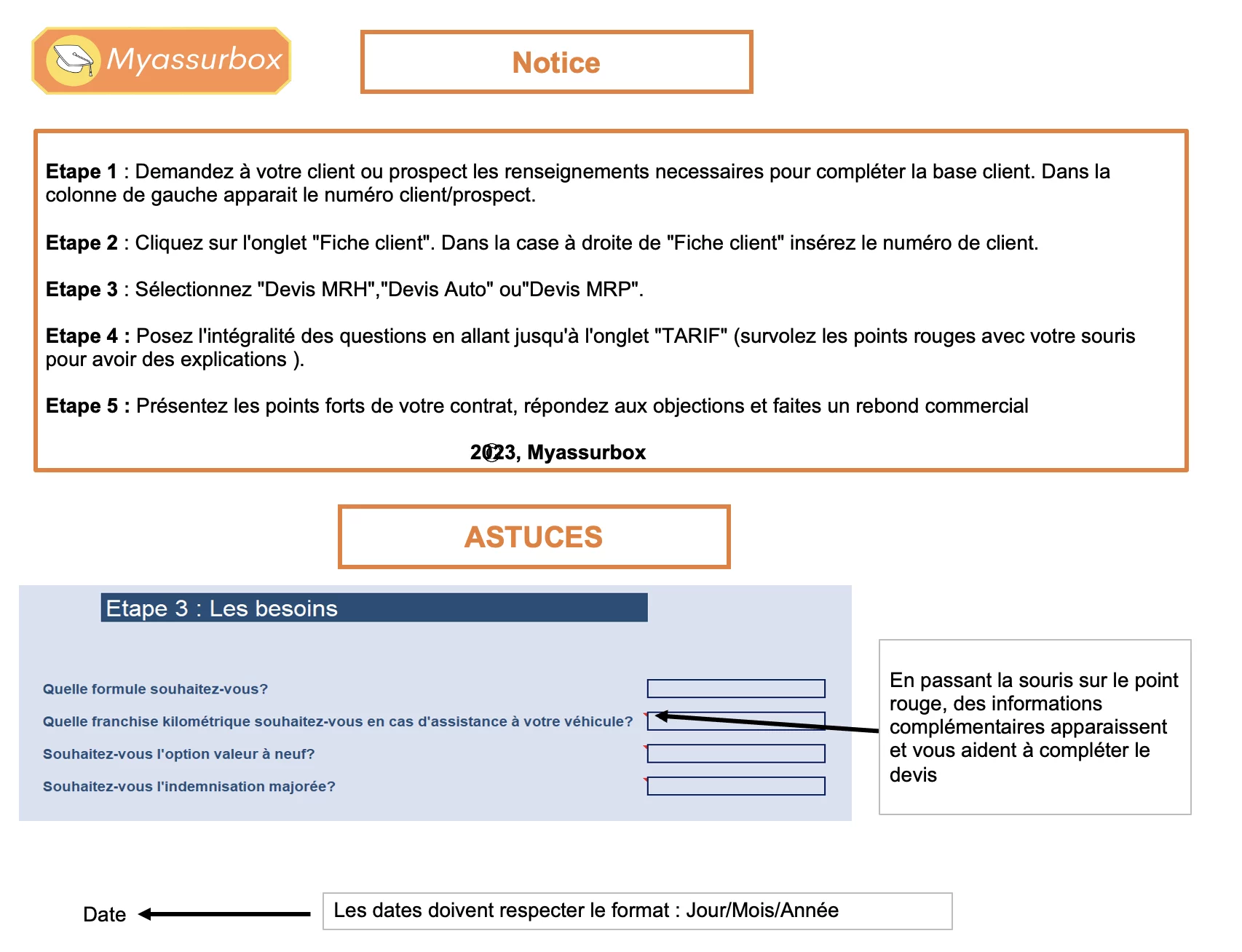 Extrait 1 du support de cours sur le simulateur de tarification — BTS Assurance U31