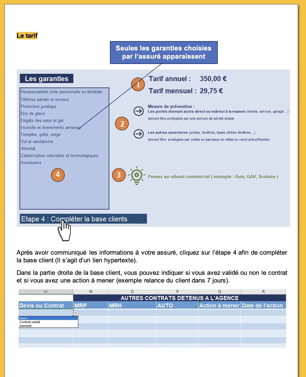 Extrait 3 du support de cours sur le simulateur de tarification — BTS Assurance U31