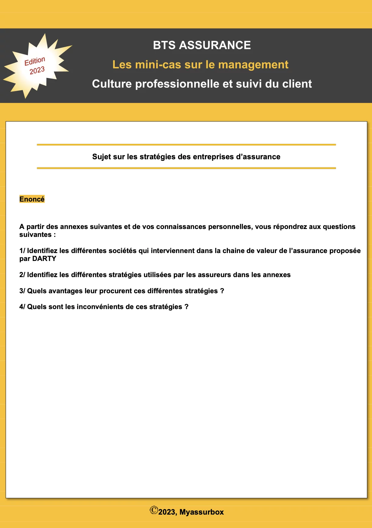 Extrait 9 du support de cours sur le management — BTS Assurance U31