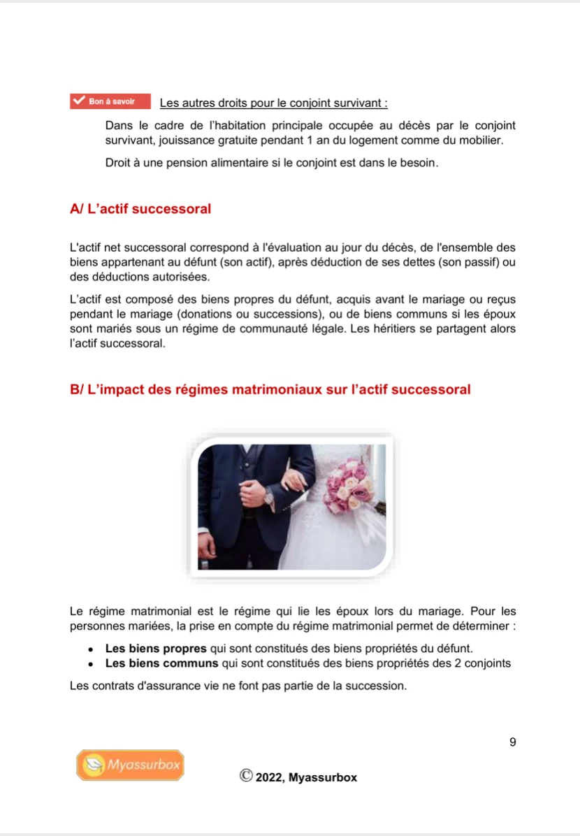 Extrait 2 du support de cours sur les droits de donation et de succession — BTS Assurance U31