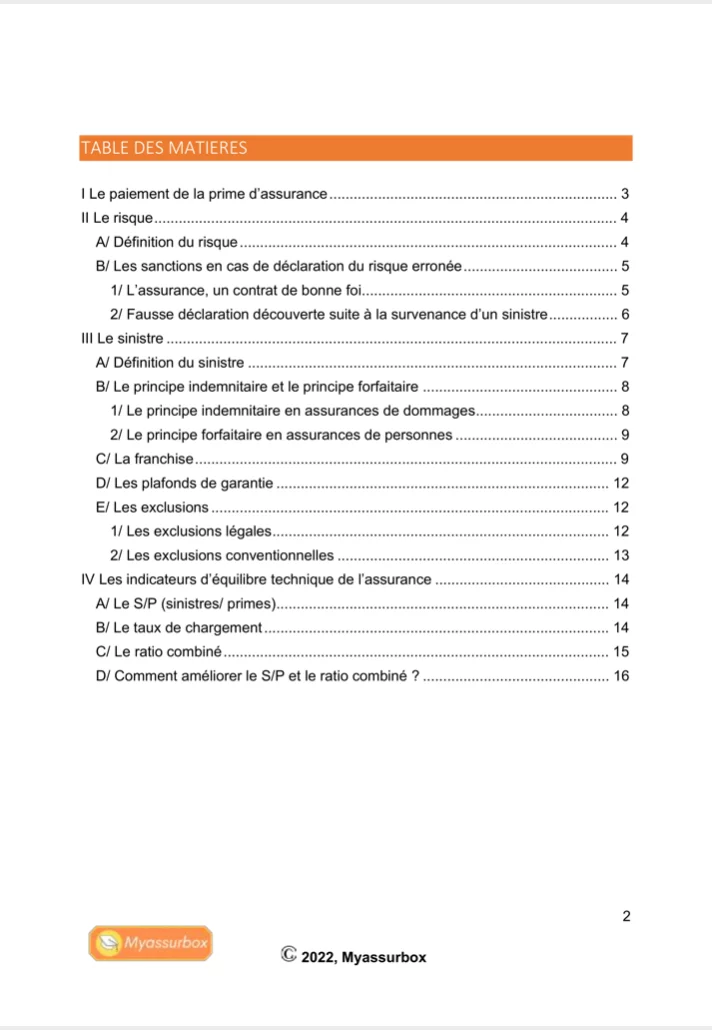 Extrait 11 du support de cours sur les fondamentaux — BTS Assurance U41