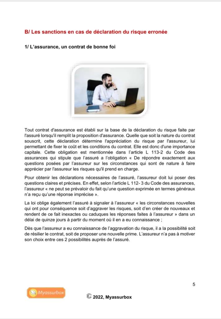 Extrait 12 du support de cours sur les fondamentaux — BTS Assurance U41
