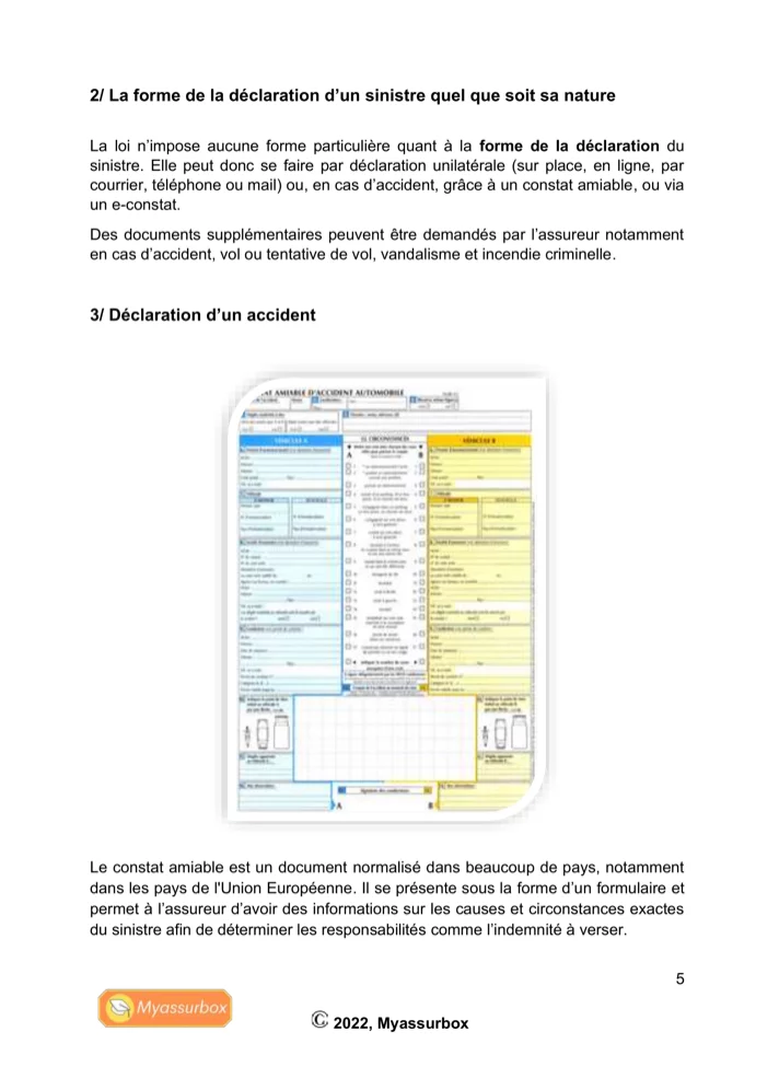 Extrait 2 du support de cours sur l'assurance automobile hors IRSA — BTS Assurance U41