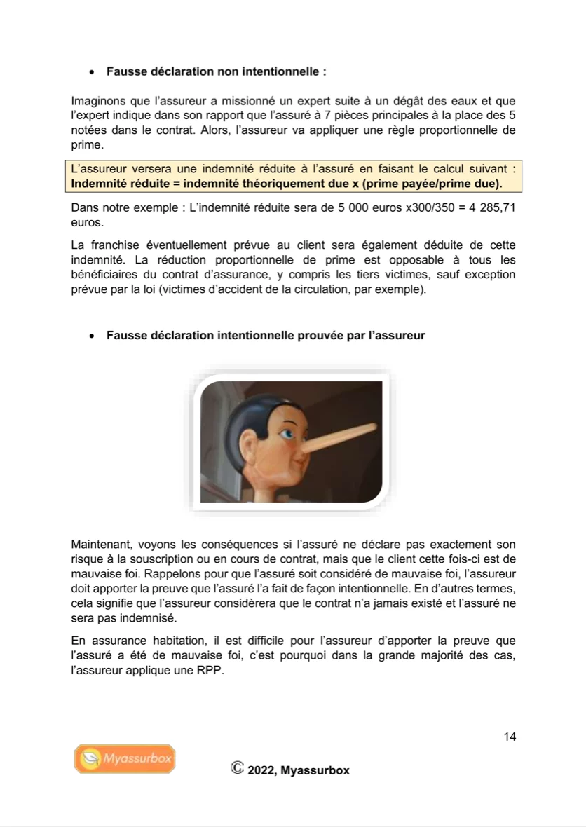 Extrait 3 du support de cours sur l'assurance habitation hors IRSI — BTS Assurance U41