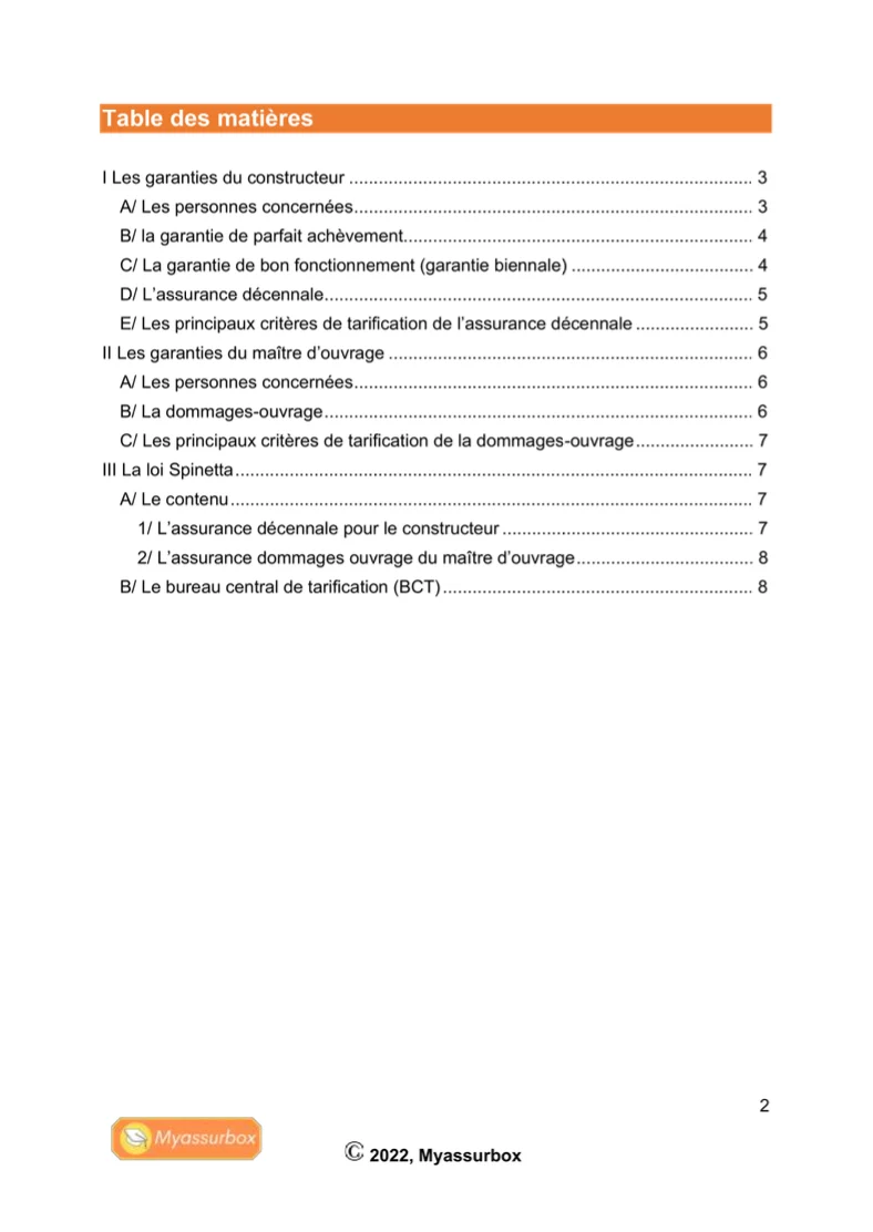 Extrait 1 du support de cours sur la construction — BTS Assurance U41