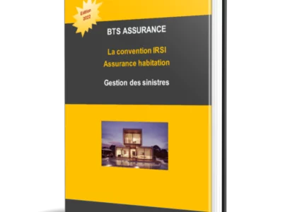 Visuel de présentation du support de cours sur la convention IRSI — BTS Assurance U41