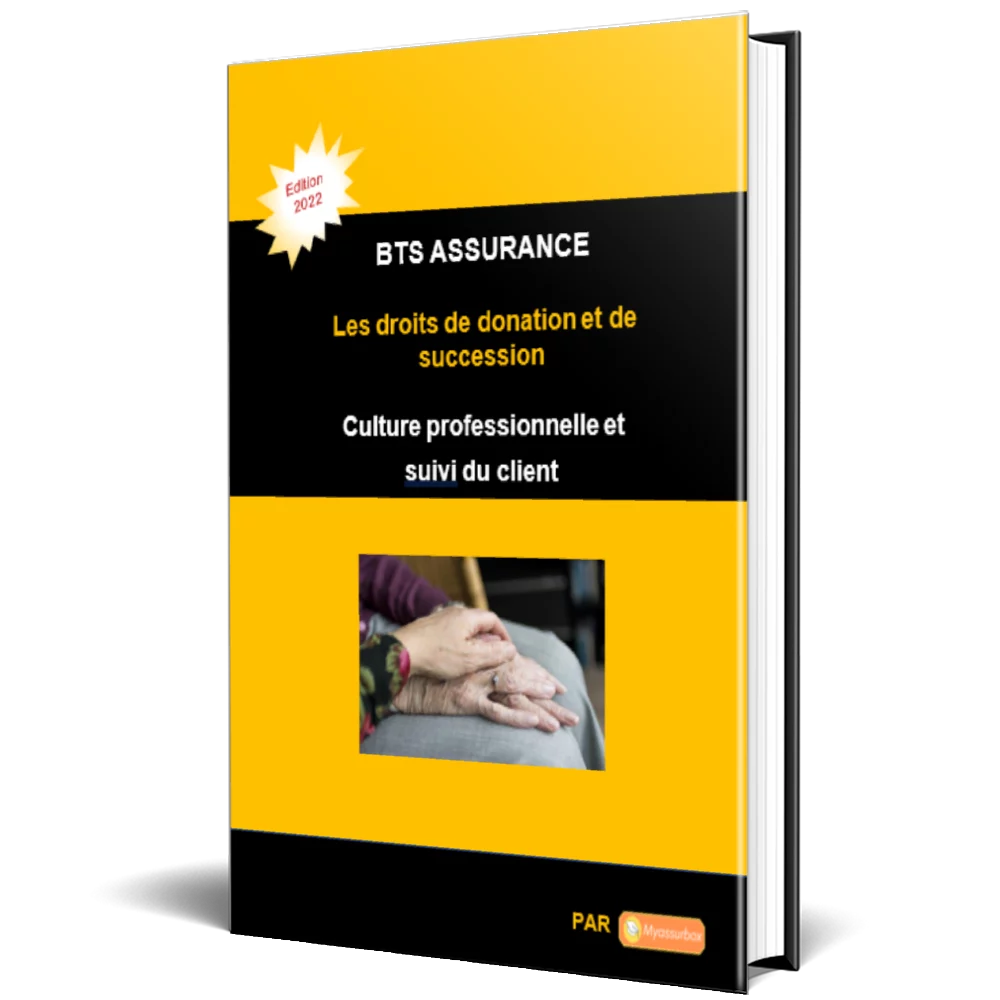 Visuel de présentation du support de cours sur les droits de donation et de succession — BTS Assurance U31