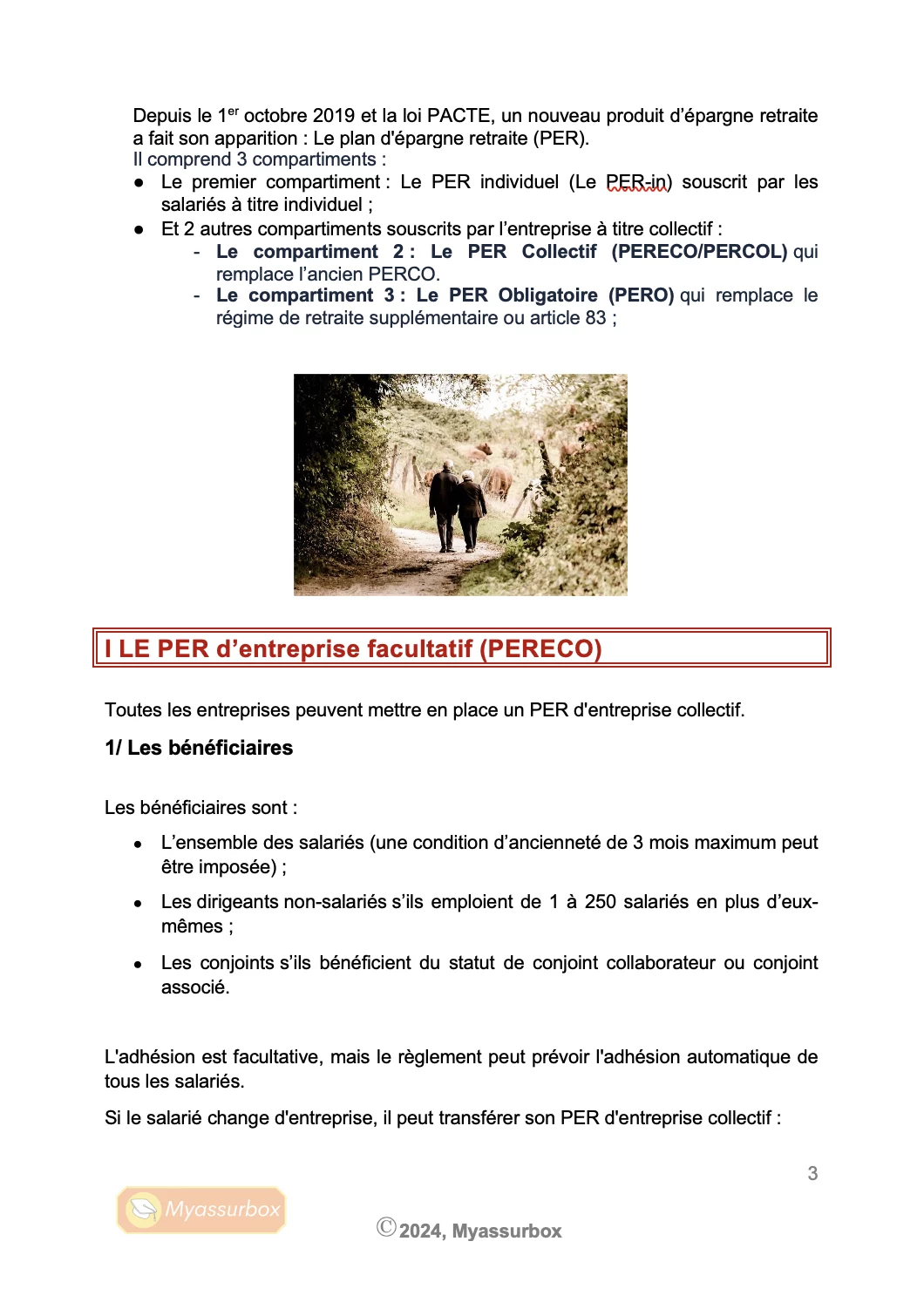 Extrait 2 du support de cours sur la retraite collective — BTS Assurance U31